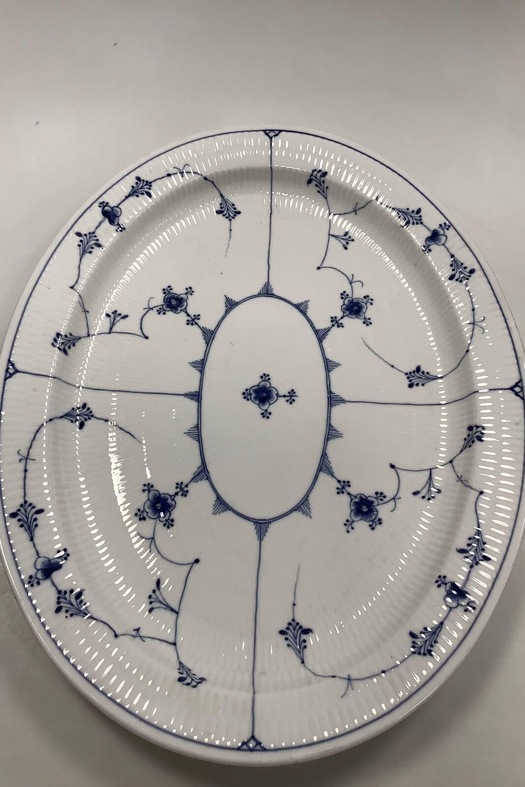 Large Old Royal Copenhagen Blue Fluted Plain Dish