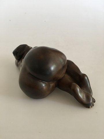 Kai Nielsen Bing  Grondahl Stoneware Figurine no 20 of Sleeping Woman with