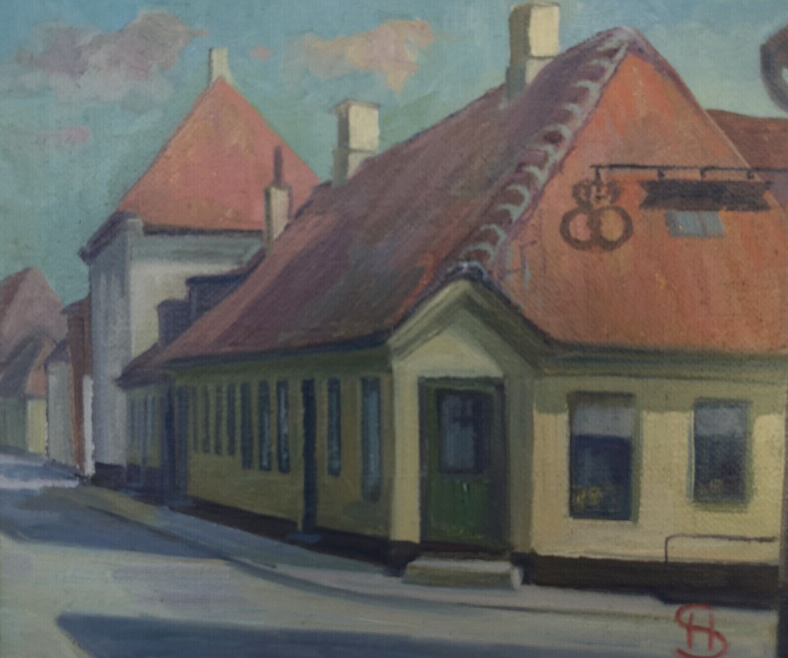 STREET CORNER IN A DANISH SMALL TOWN