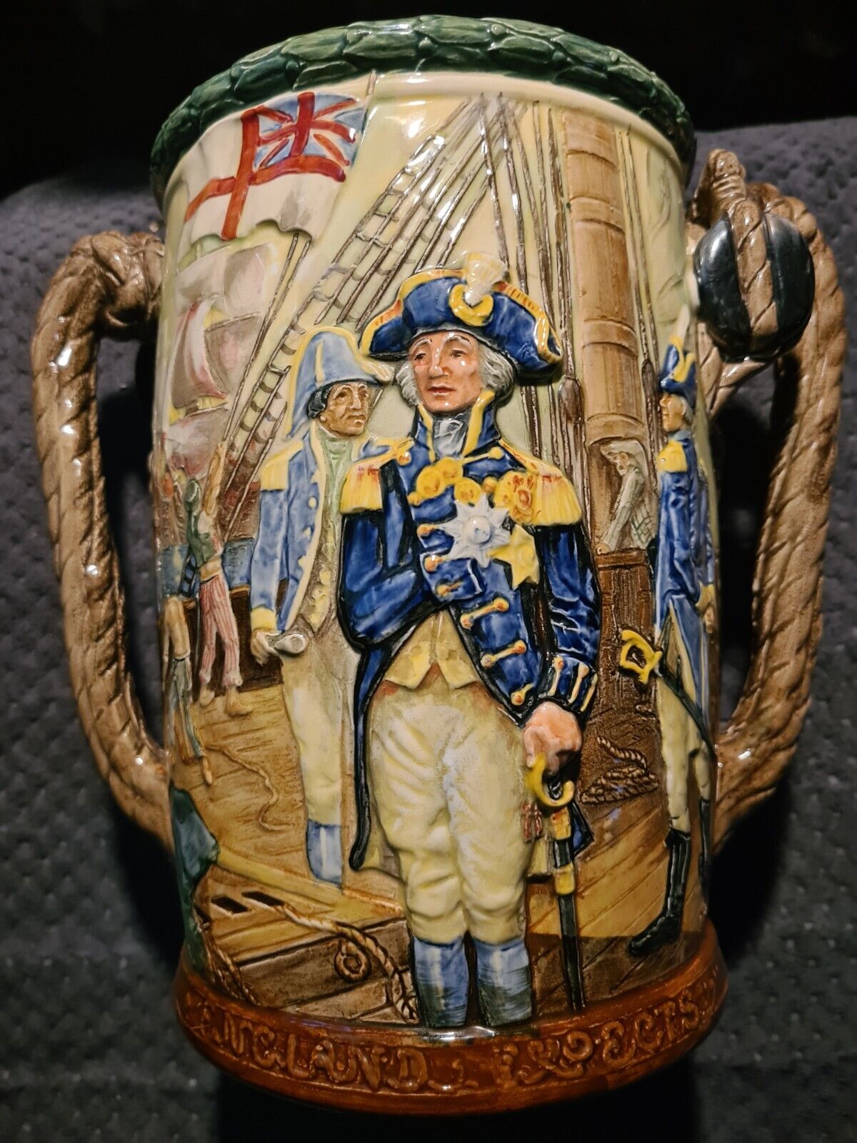 Porcelain Vase Royal Doulton Lord Nelson Loving Cup