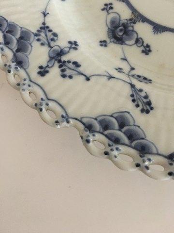 Royal Copenhagen Antique Blue Fluted Full Lace Plate