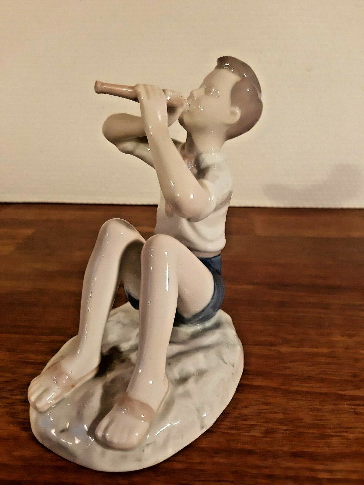 BOY playing Flute # 2344 Vita Thymann Bing & Grondahl Royal Copenhagen 1st