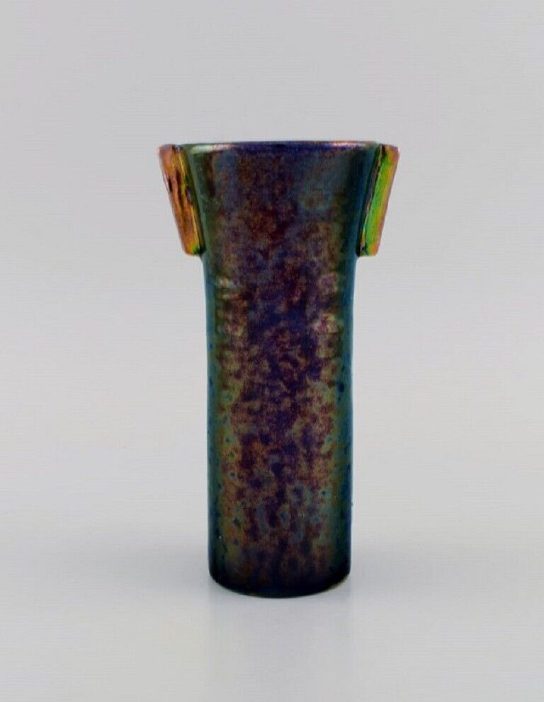 Mobach Holland Unique vase in glazed ceramics 1920s /30s