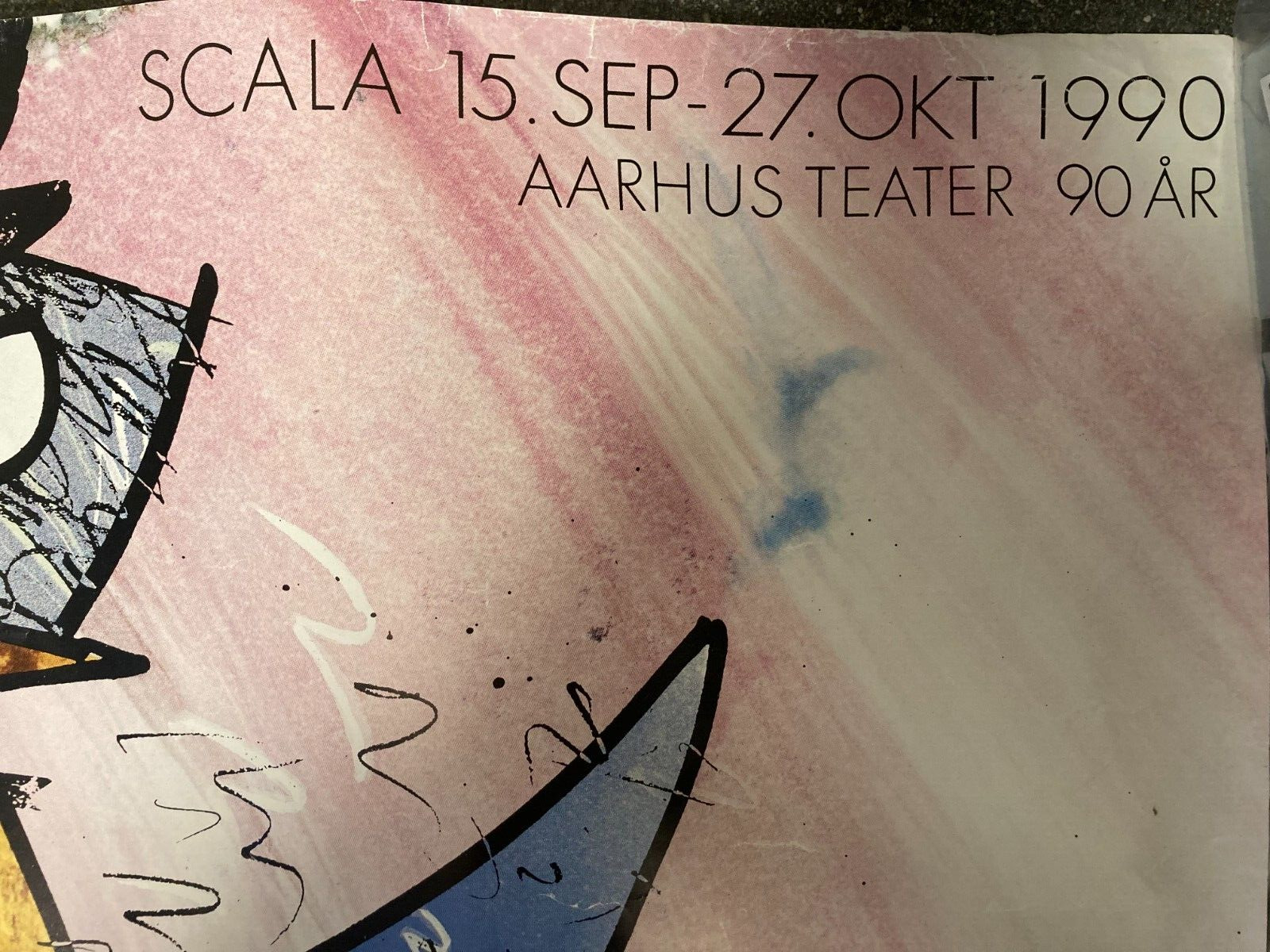 Scala Aarhus Theater 1990 Ludvig Holberg Hexeri Blind Alarm Offset Print 58x82cm