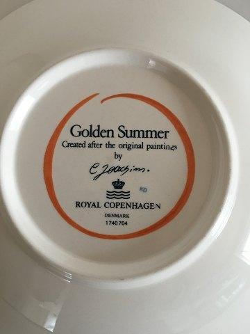 Royal Copenhagen Golden Summer Deep Plate No 704