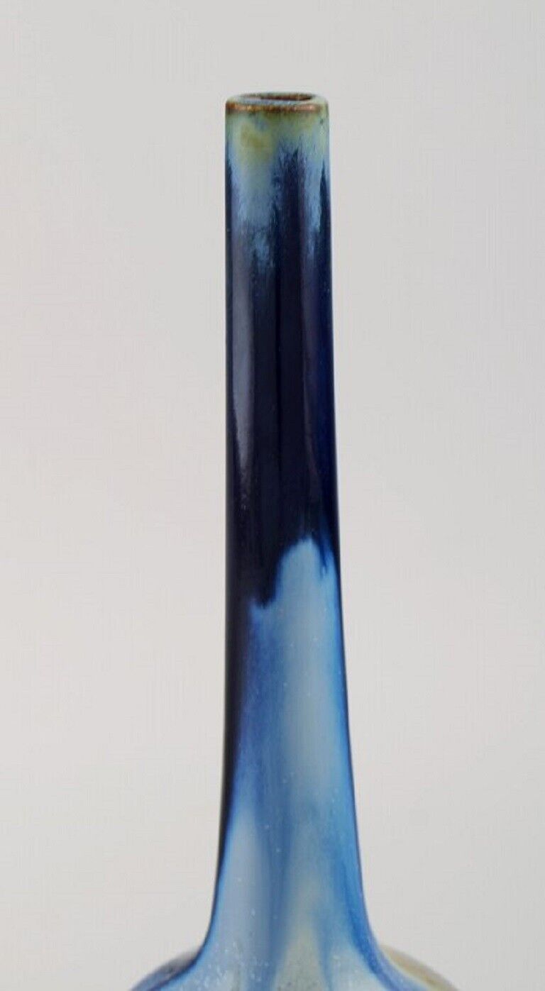 Gentil Sourdet France Long-necked vase in glazed stoneware Mid-20th C