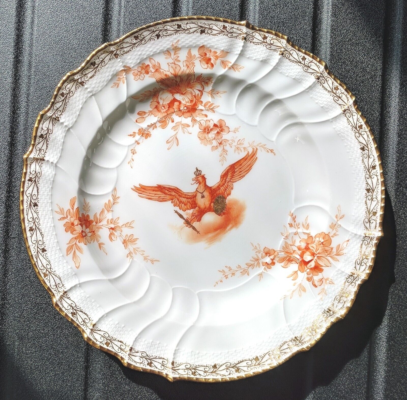 Beautiful Deep Dinner Plate Kaiser Wilhelm II Late 19th c to Early 20th c