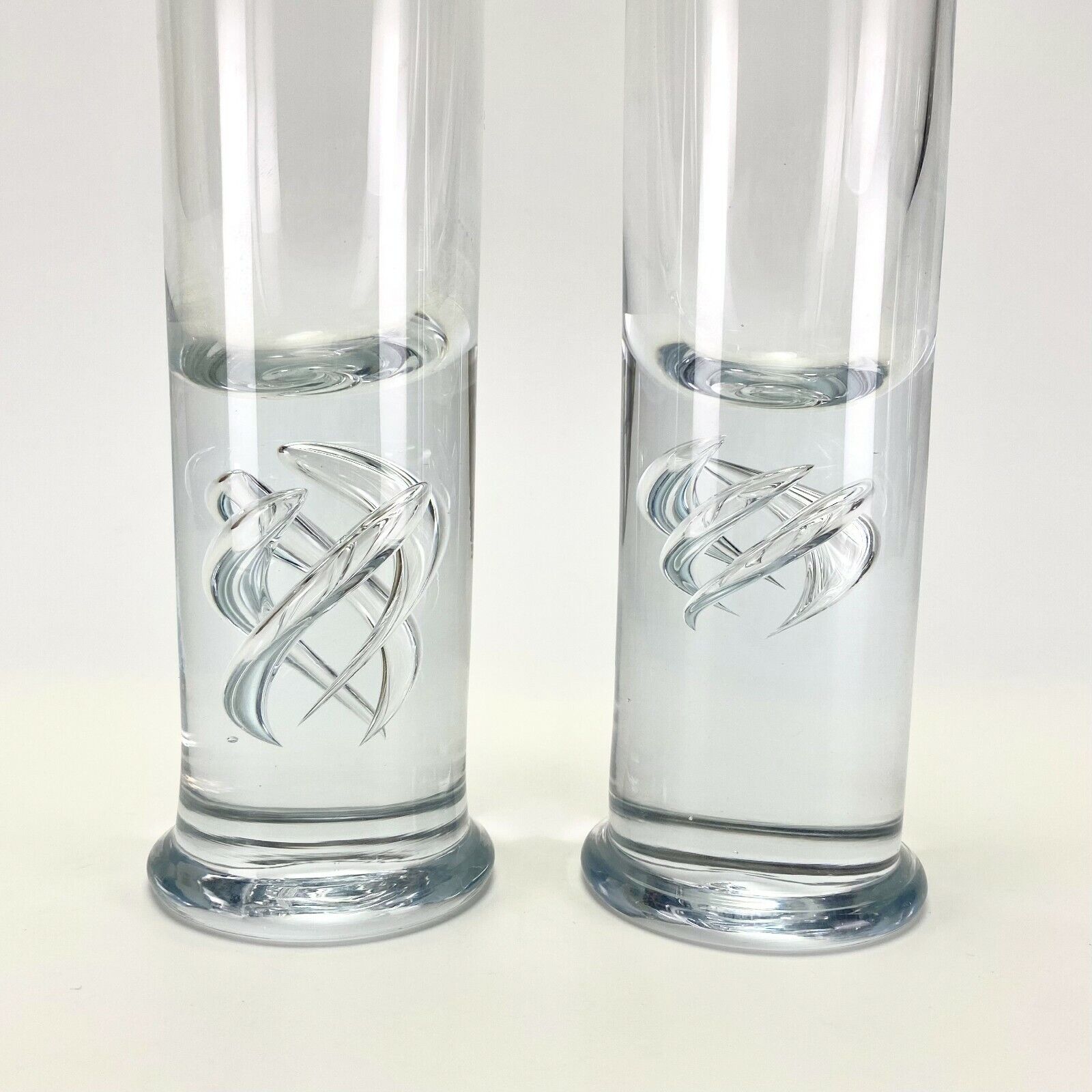 2pc Vtg Holmegaard High Life Cocktail Drink Glasses P Lutken Danish Design 1970s