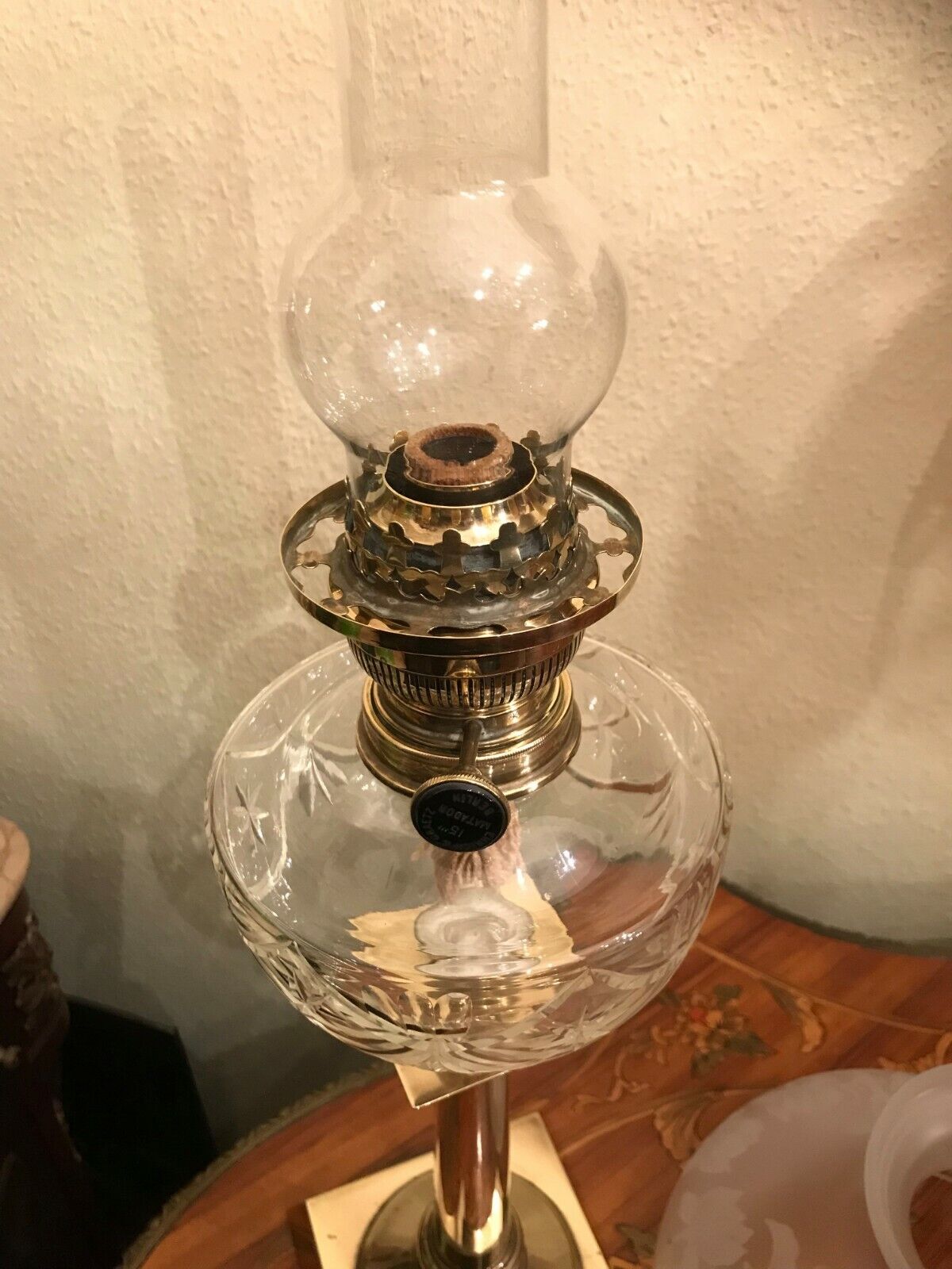 Antique Empire Style Kerosene Oil Lamp Matador Burner