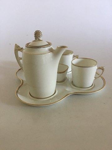 Bing  Grondahl Mocha Set with tray Jug Creamer Two Cups and Sugar Bowl