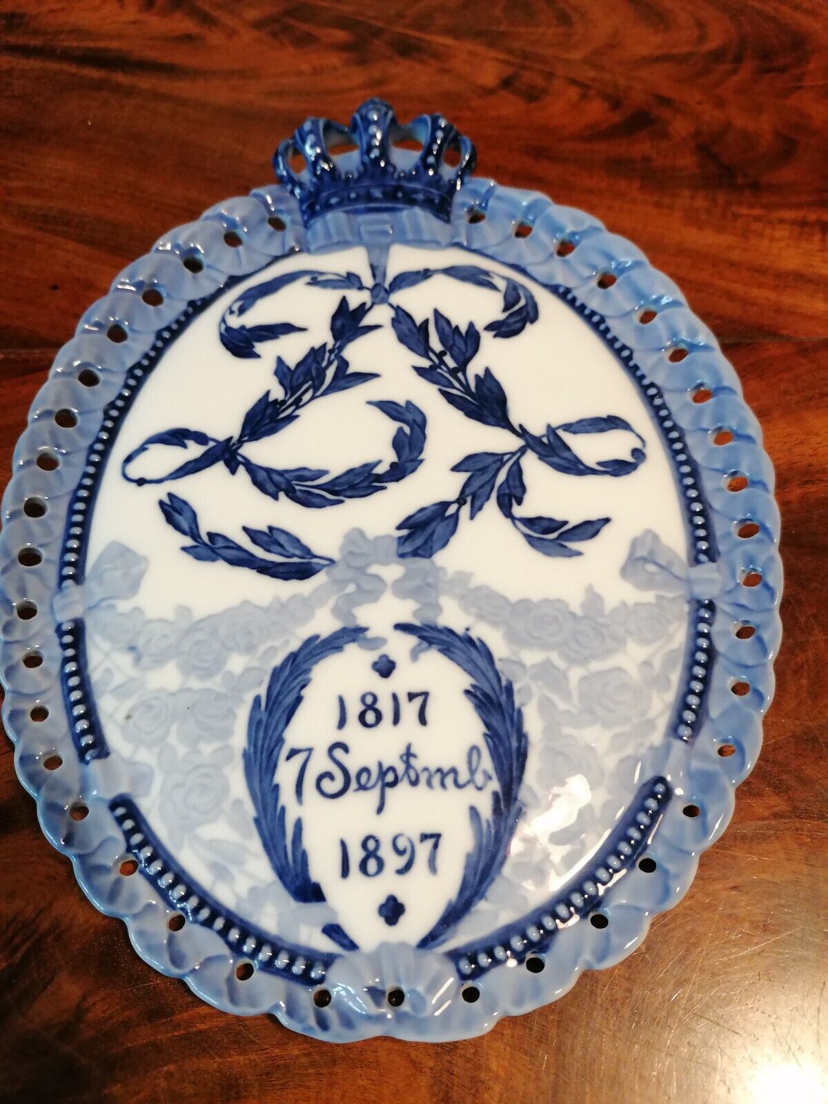 Royal Copenhagen memorial plate 1897