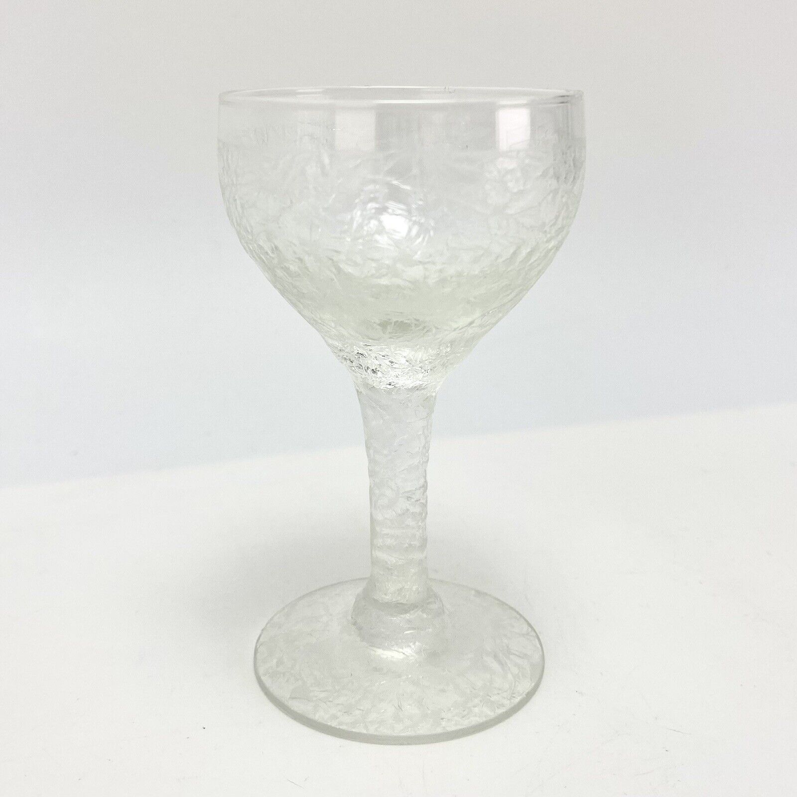 6 Vtg Art Deco 1930s Cocktail Glasses Ice Crystal Isblomst Design Jacob E Bang