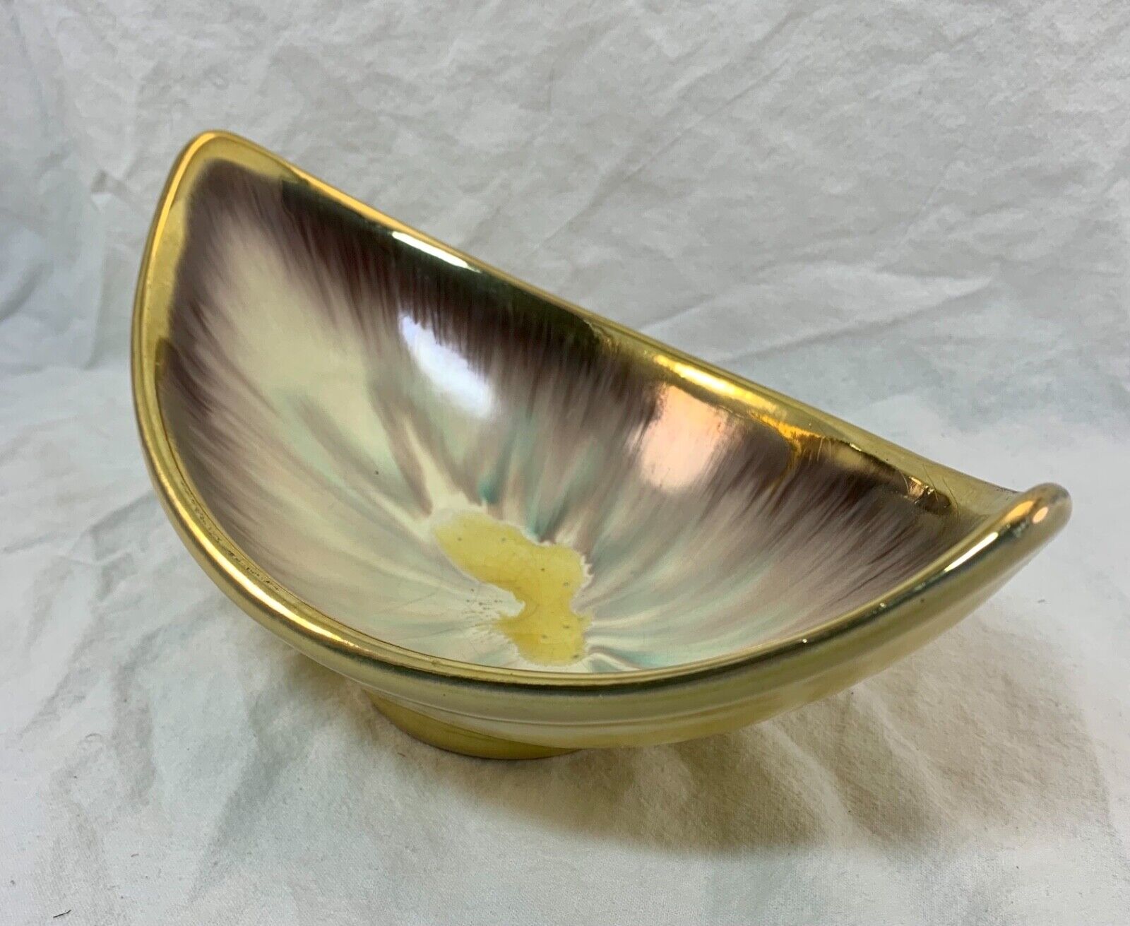 Vintage Dumler  Breiden yellow ceramic bowl 1096 East Germany