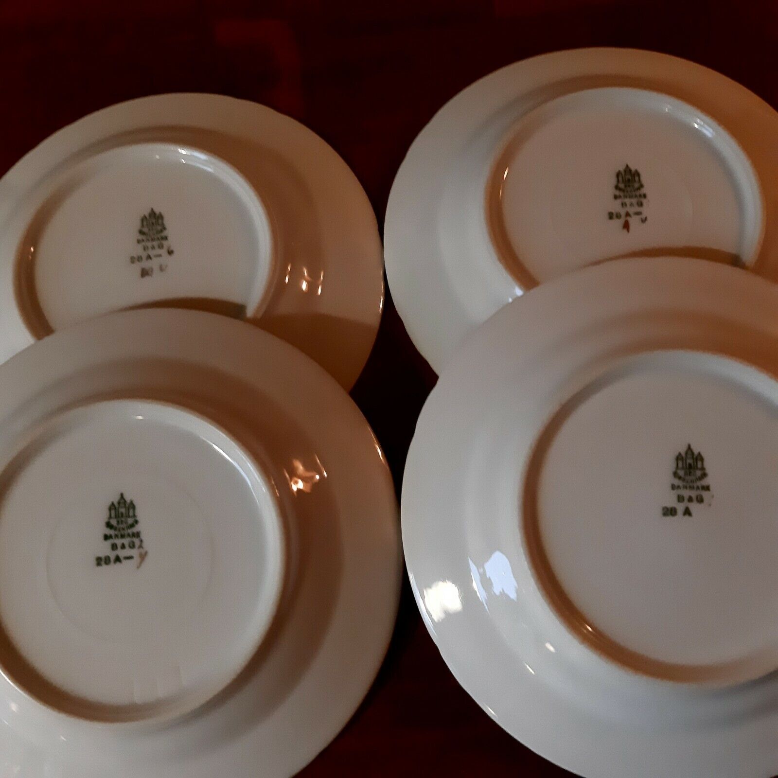 4 Cake / Side Plates WINTERLING Erantis Bing  Grondahl Royal Copenhagen 1st