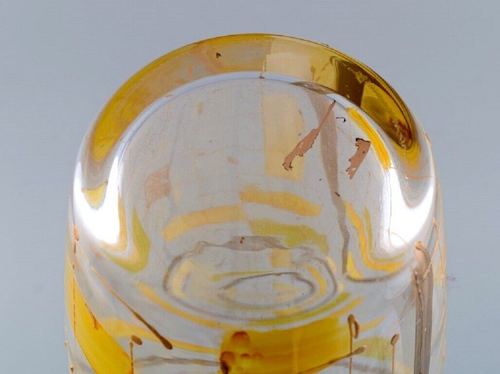 Large floor vase in mouth blown art glass 1960s