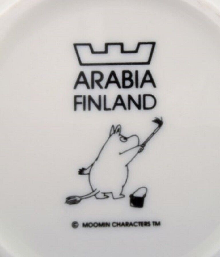 Arabia Finland Two porcelain bowls with motifs from "Moomin" Late 20th C