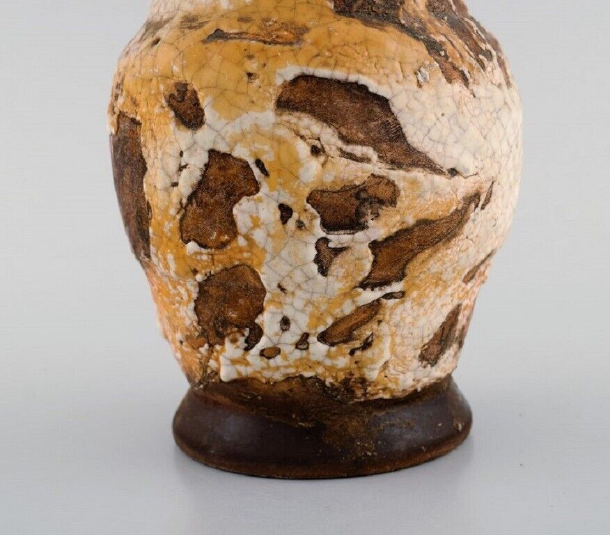 Louis Dage (1885-1961) French ceramist Unique vase in glazed ceramics