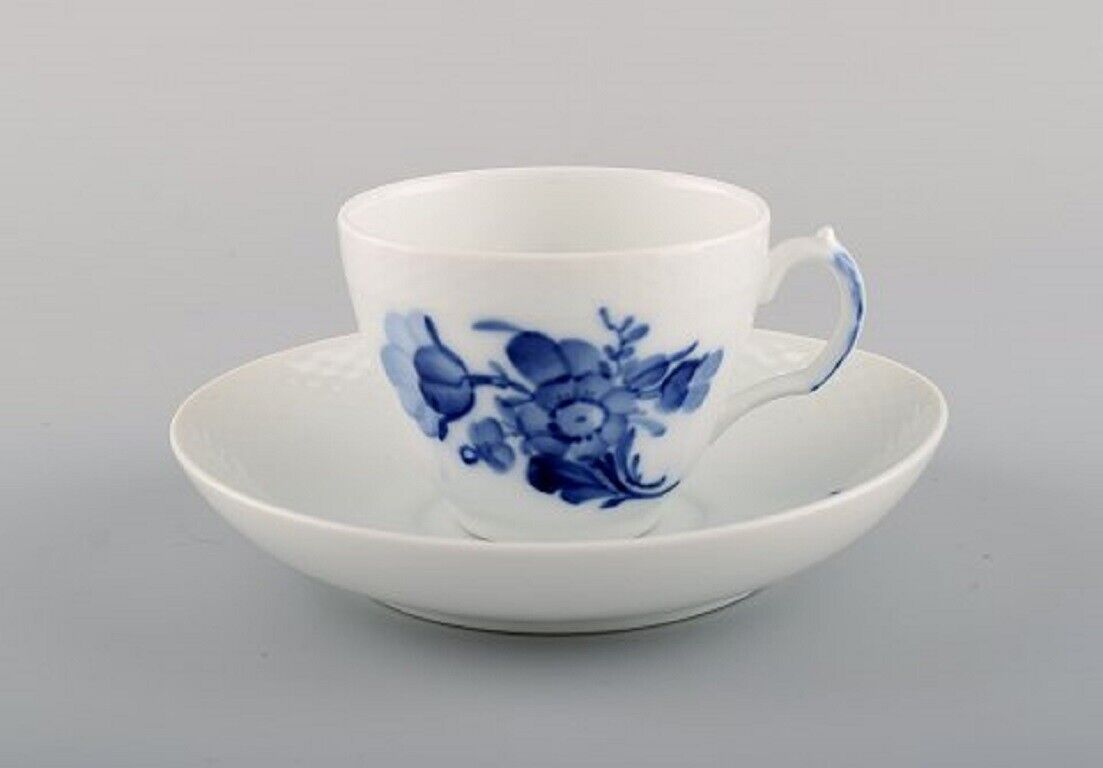 Royal Copenhagen Blue Flower Curved coffee service for twelve people 1960's