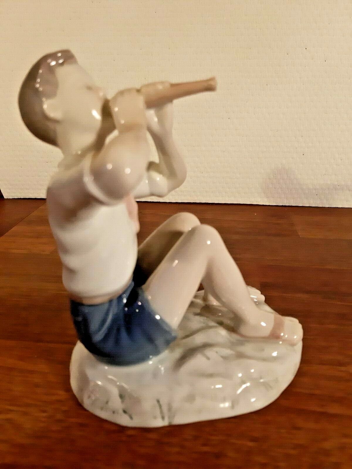 BOY playing Flute # 2344 Vita Thymann Bing & Grondahl Royal Copenhagen 1st