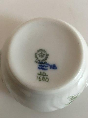 Royal Copenhagen Green Flower Sugar Bowl No 1680 (without lid)