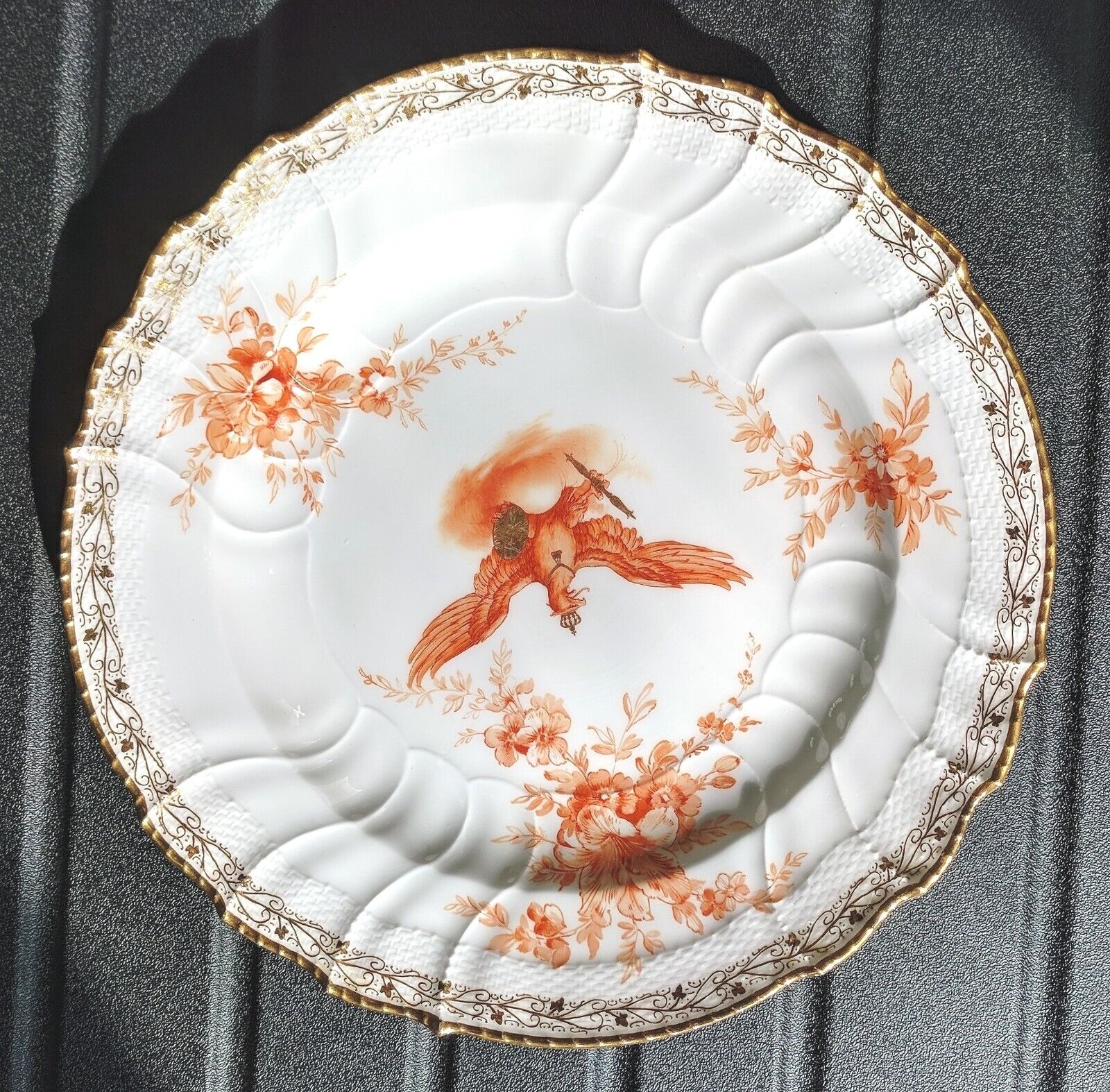 Beautiful Deep Dinner Plate Kaiser Wilhelm II Late 19th c to Early 20th c