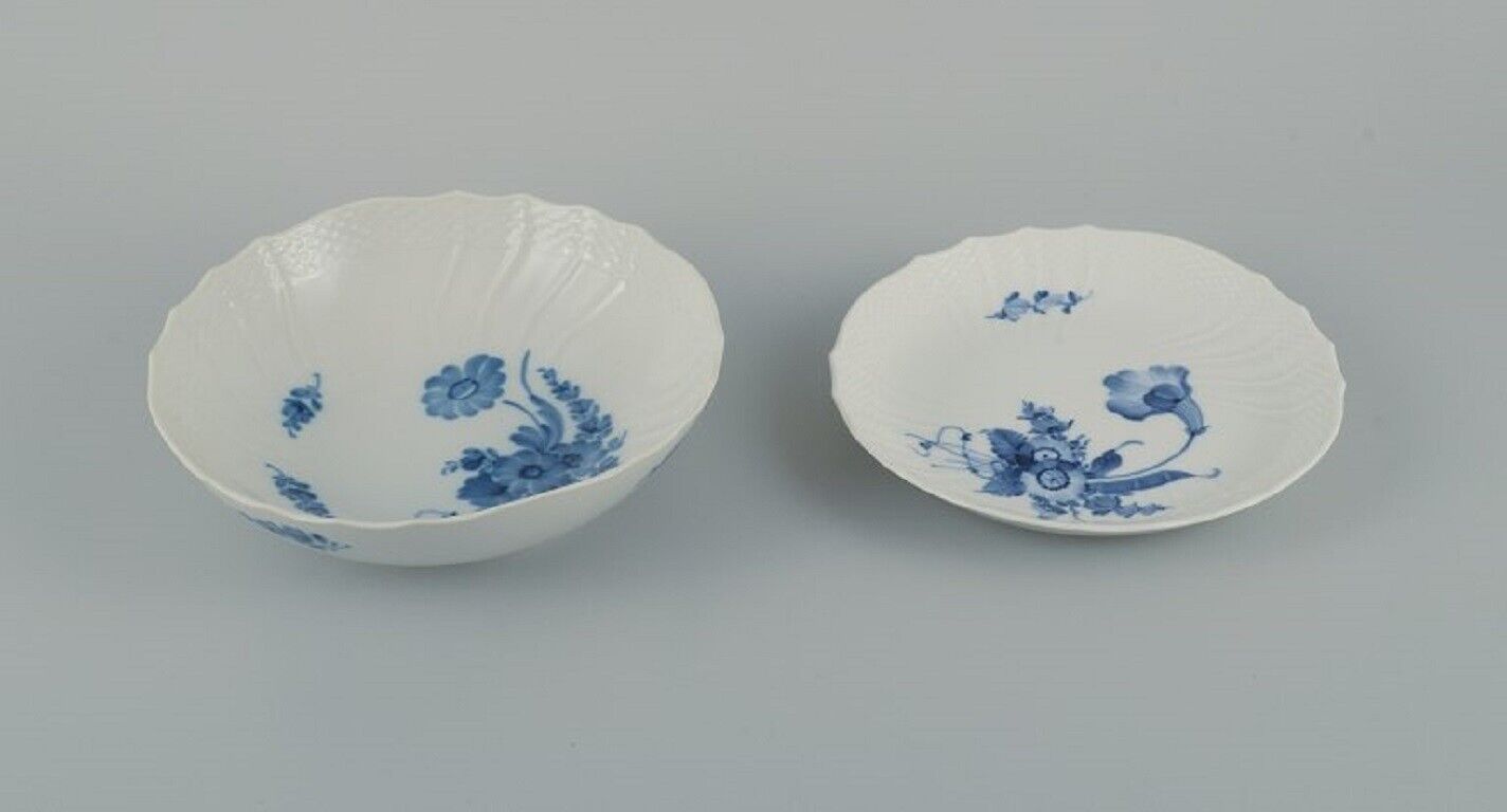 Royal Copenhagen Blue Flower curved bowl and dish