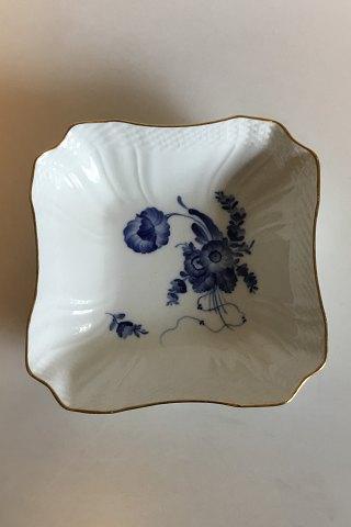 Royal Copenhagen Blue Flower with Gold Square Bowl No 1522