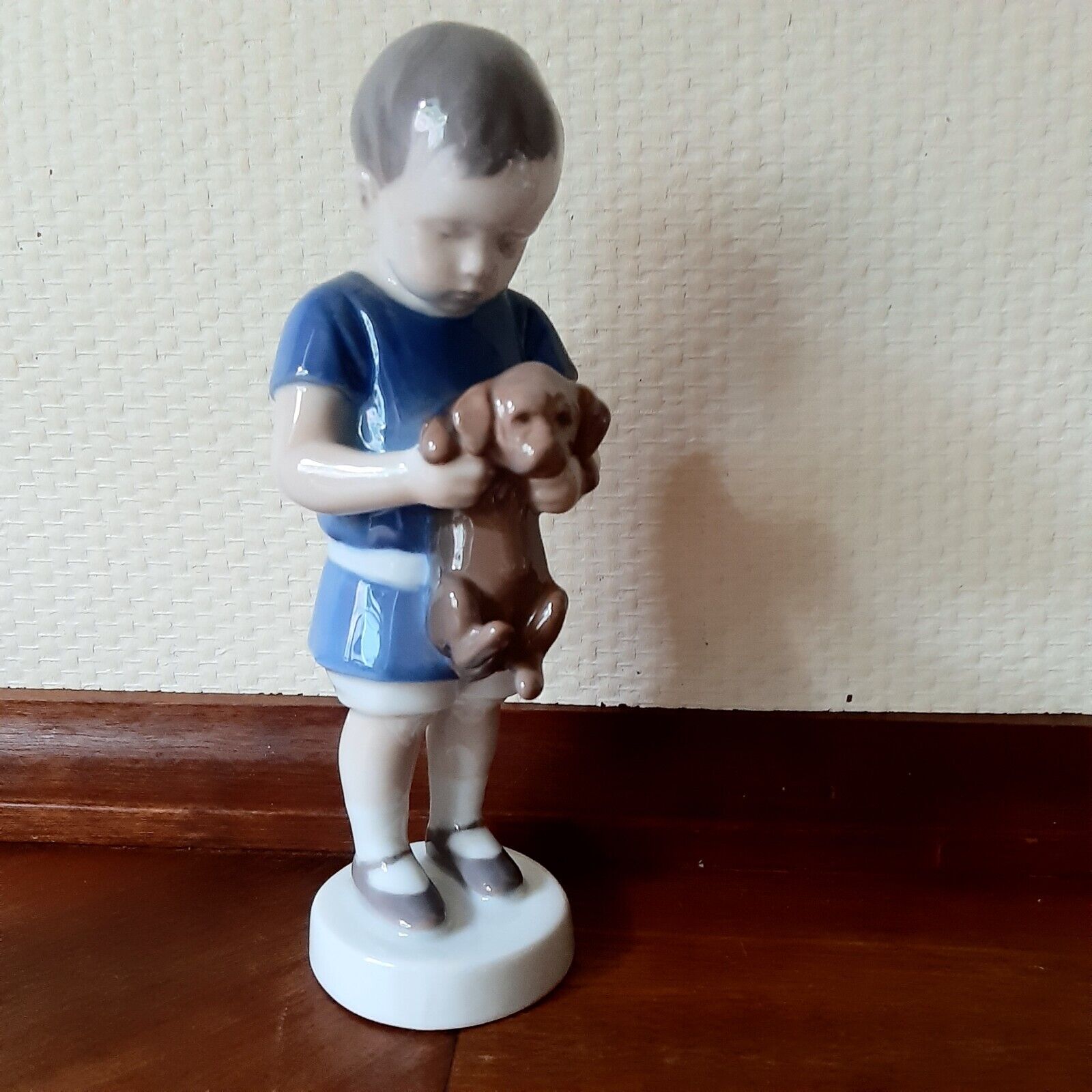 OLE holding Dog  # 1747 Bing & Grondahl - Royal Copenhagen I P  Irminger 1st