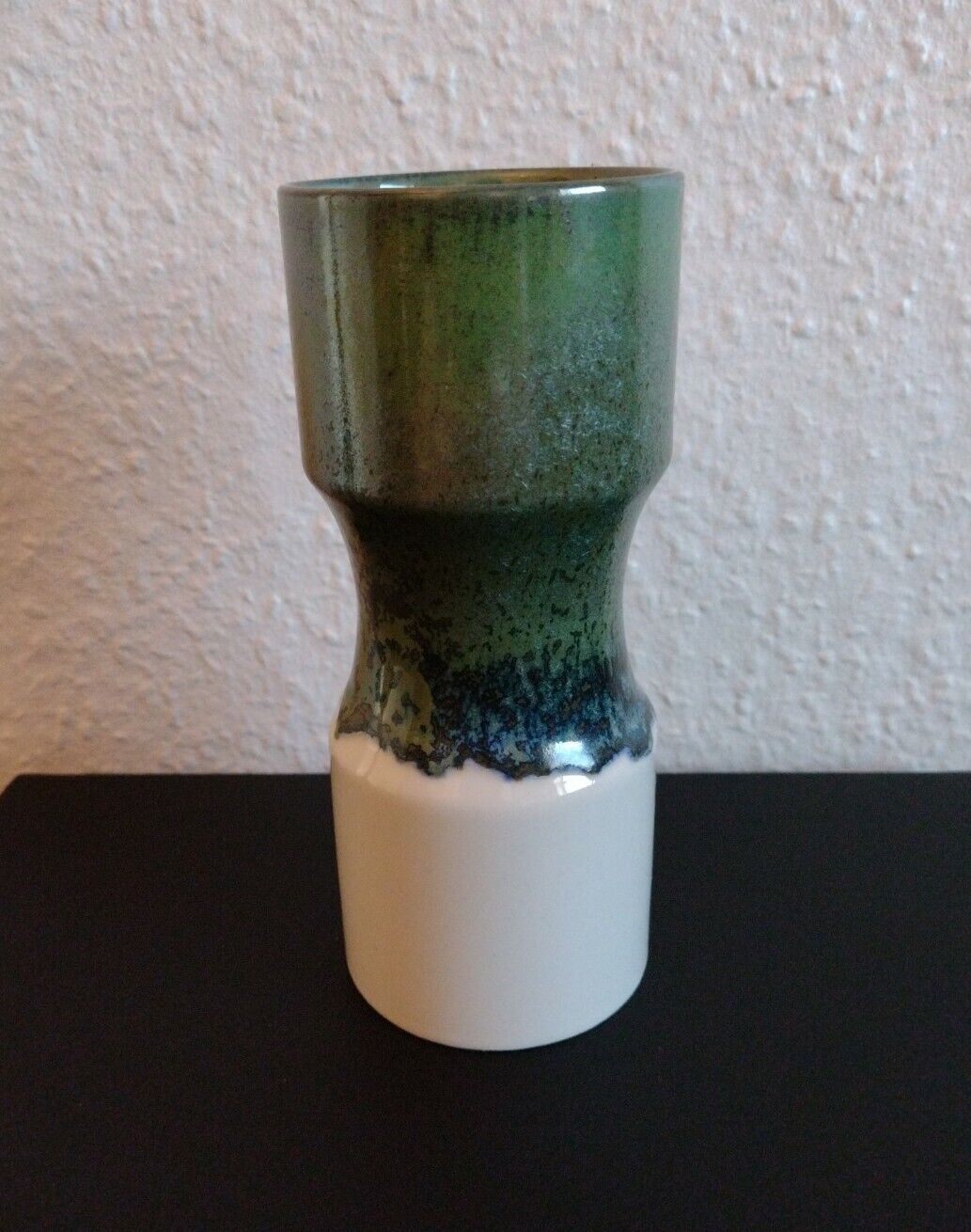 SGRAFO Modern Germany Vintage Pottery Vase Green Glaze 1978/17 165 cm Tall