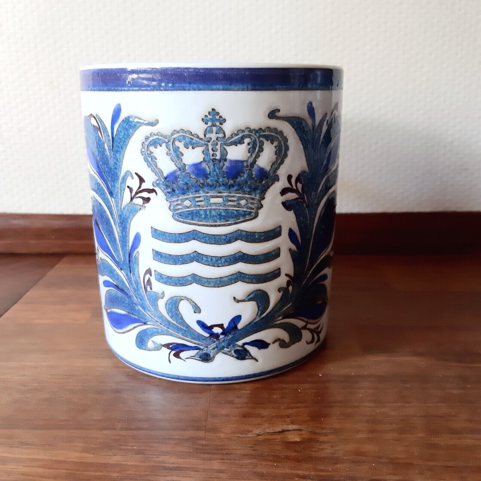 Large FAJANCE 200 years Anniversary Mug Royal Copenhagen 1775-1975 Fact 1st