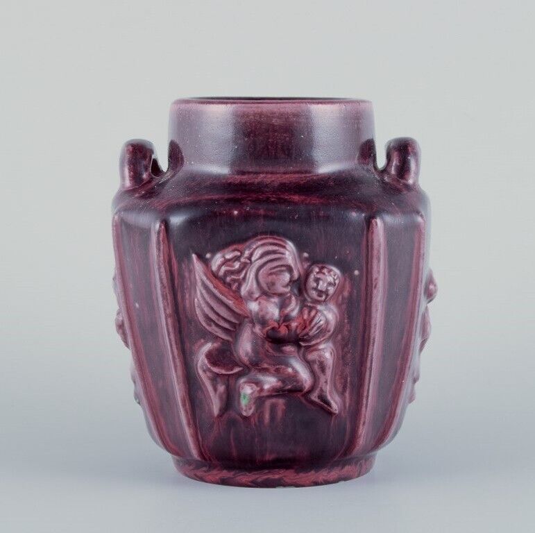 Bode Willumsen for Royal Copenhagen Ceramic vase with mythological motifs