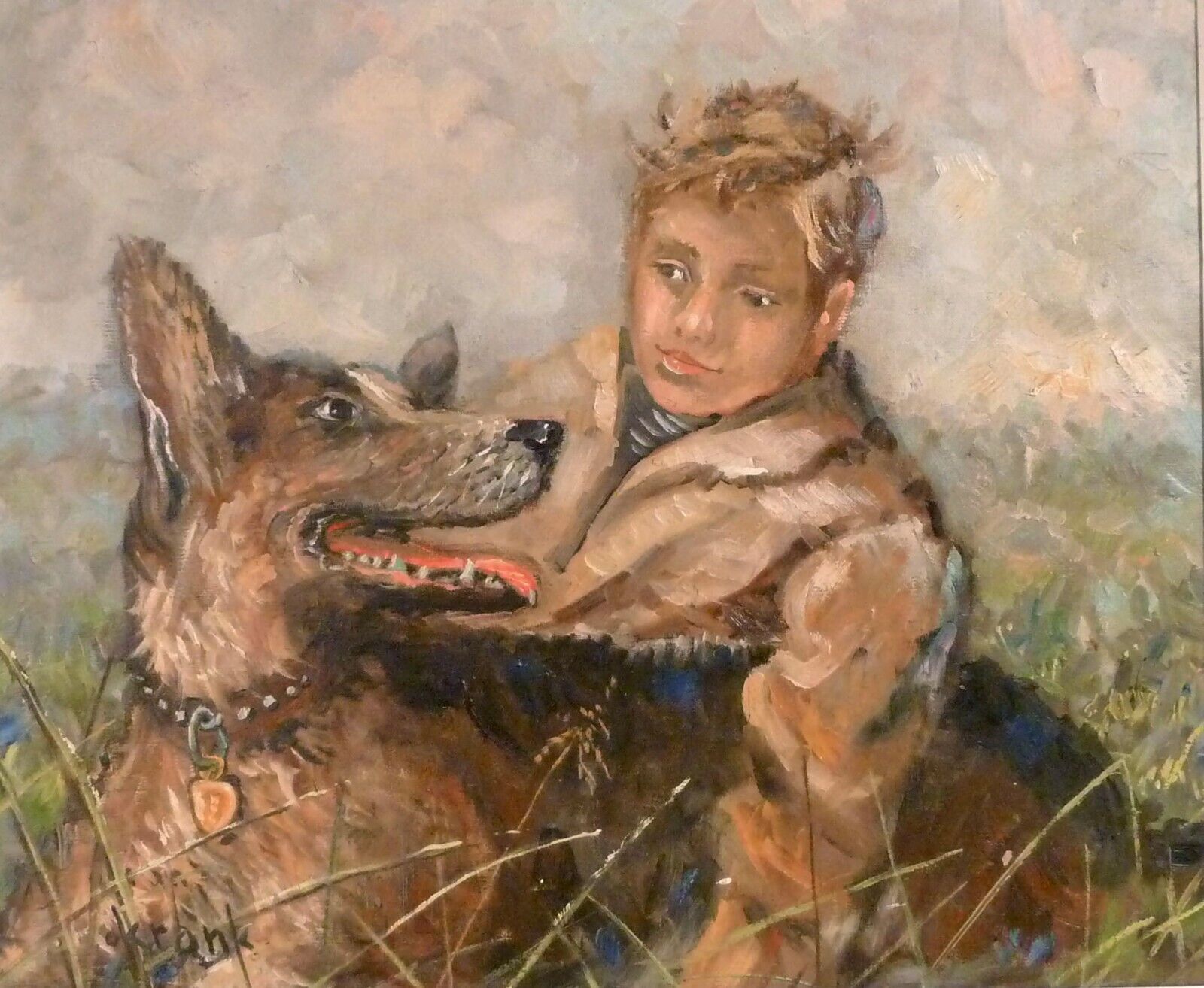 OTTO KRANK! EXTERIOR WITH BOY AND DOG