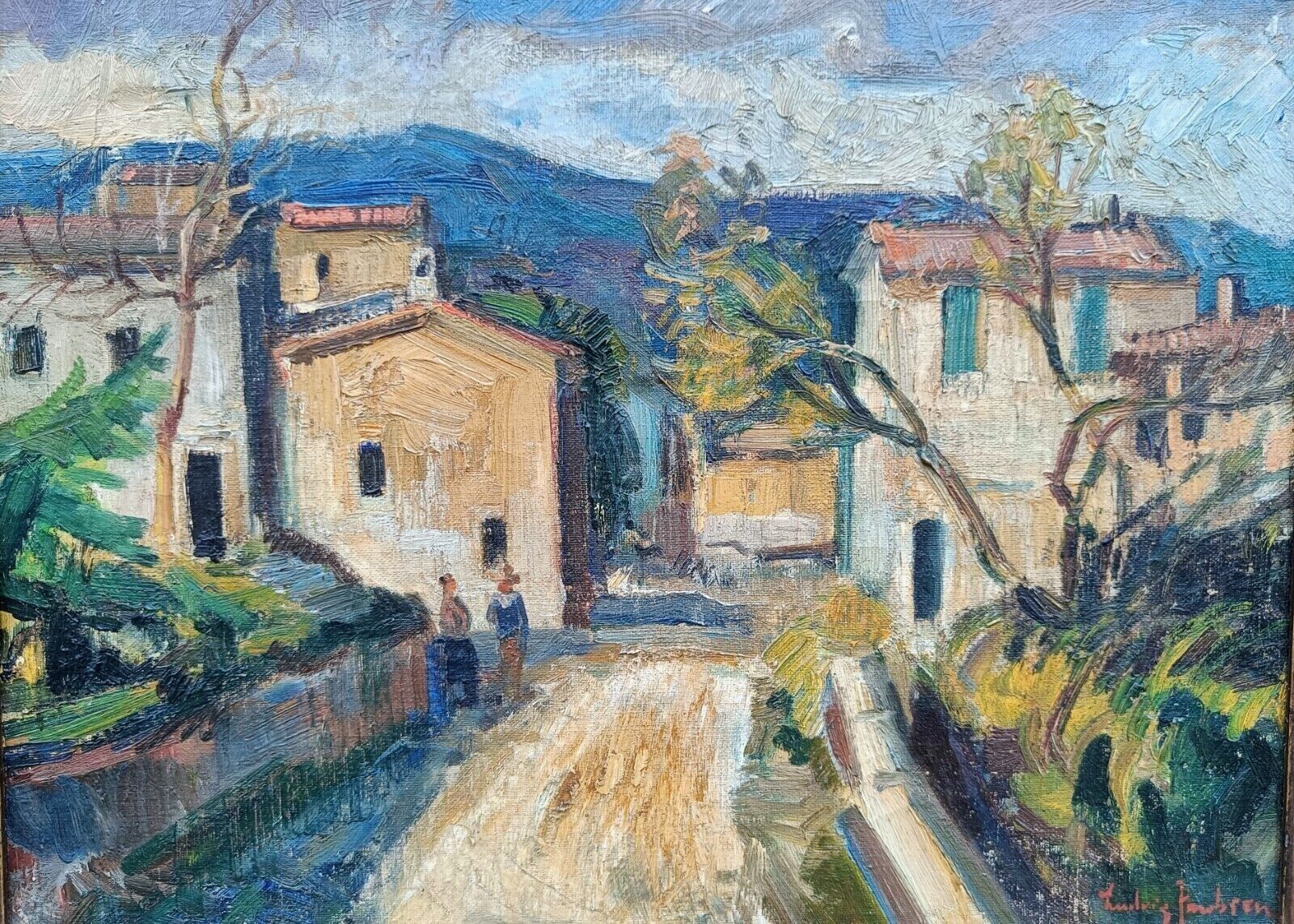 Ludvig Jacobsen (1890-1975): VILLAGE IN SOUTHERN EUROPE