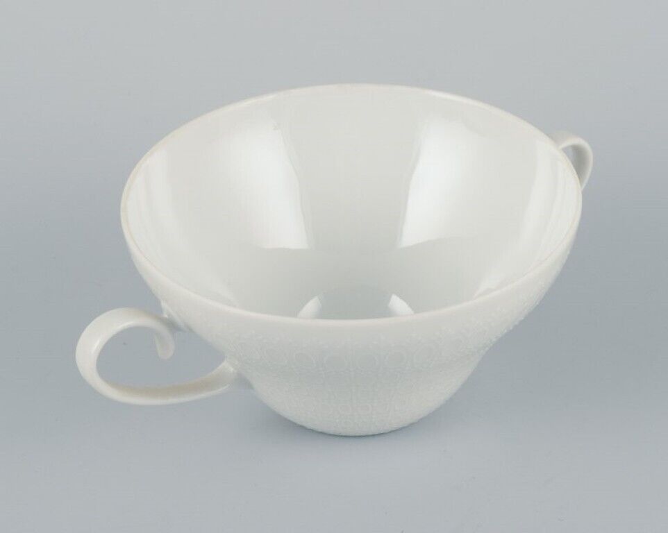 Bjørn Wiinblad for Rosenthal a six of four bouillon cups 1980s