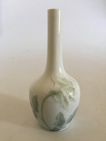 Royal Copenhagen Art Nouveau Vase No 615/43 with Rose decoration