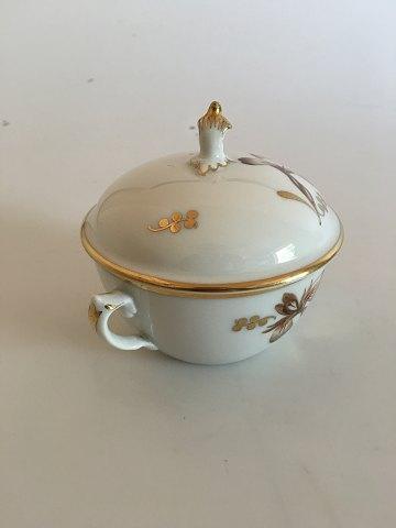 Royal Copenhagen Brown Iris Sugar Bowl No 9178