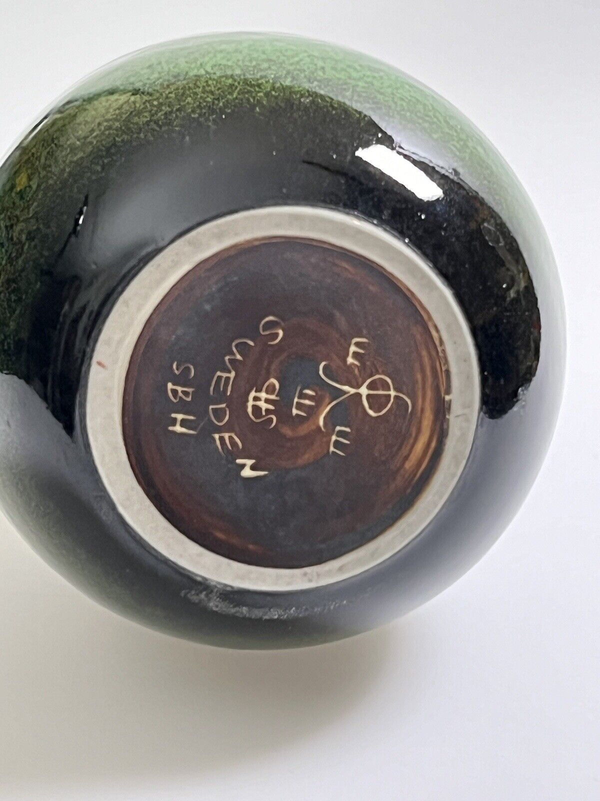 Carl-Harry Stålhane vase eggshell glazed stoneware  sign Rörstrand (Video 360)