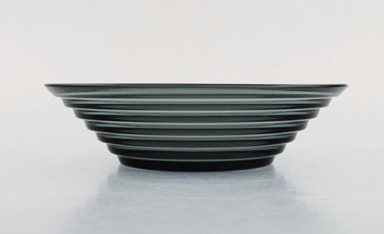 Aino Aalto for Iittala Four bowls in blue green art glass