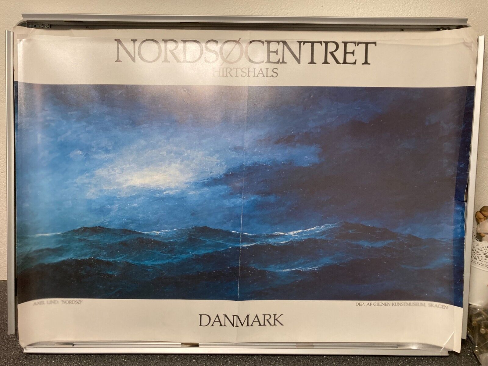 Axel Lind "Nordsø" Hirtshals Grenen Kunstmuseum Danish Exhibition Poster 87x62cm