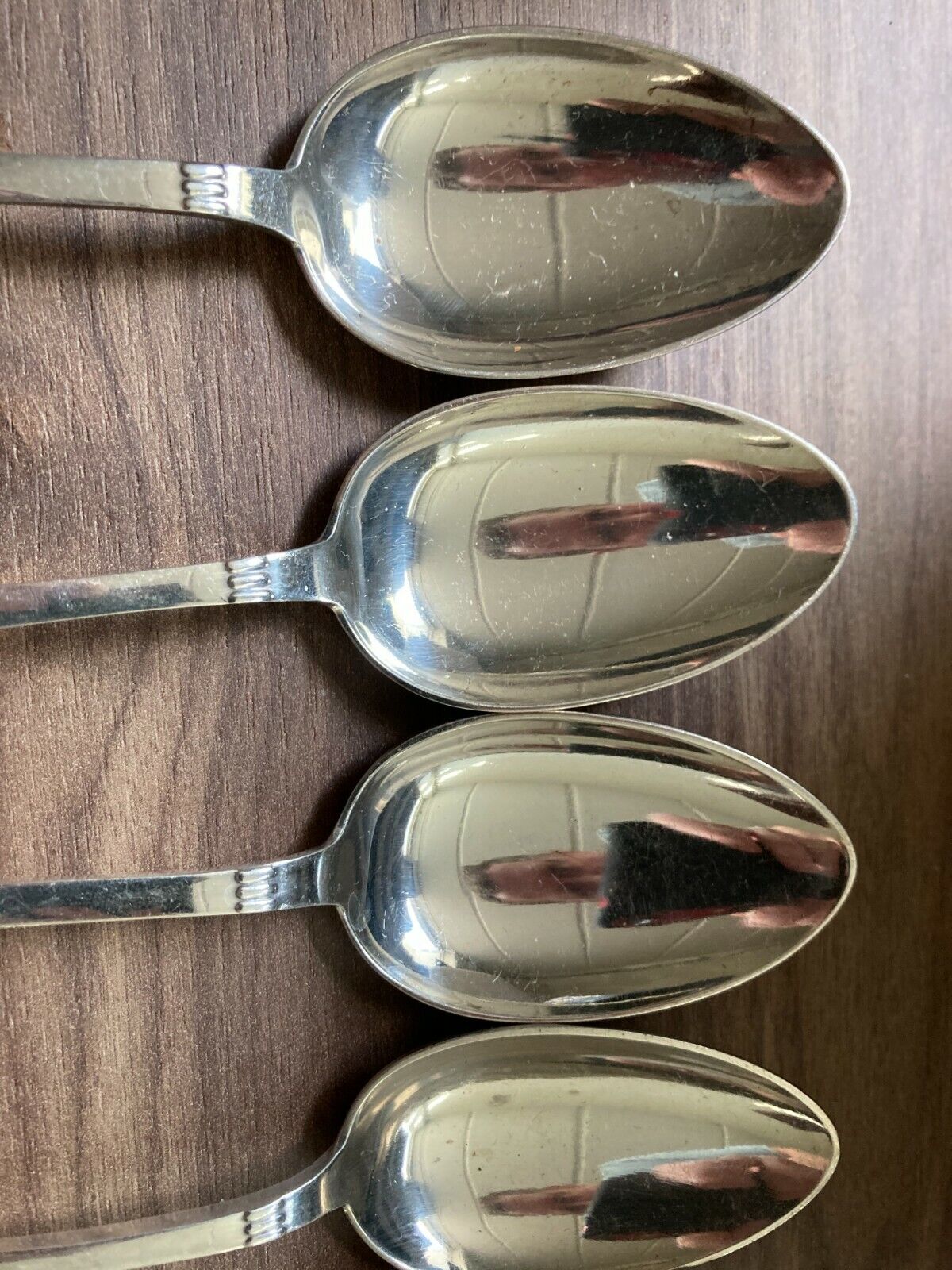 12x Art Deco Victoria Silver Plated Steel Spoons Silver Plate Used Condition