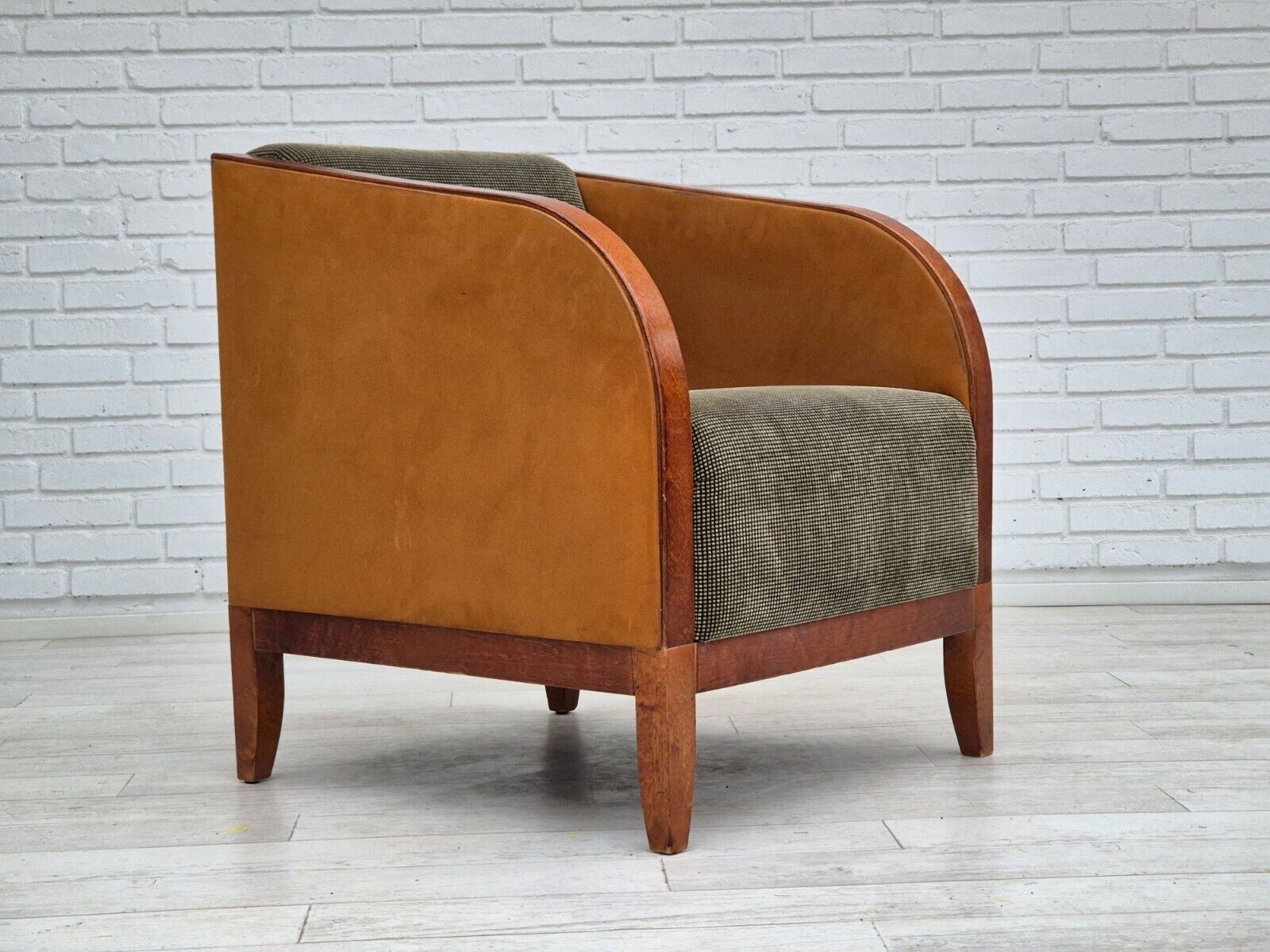 1970s Scandinavian lounge chair original very good condition art deco style