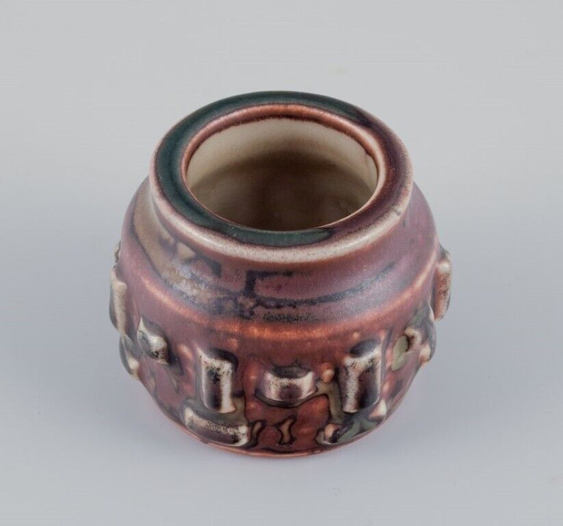 Jørgen Mogensen for Royal Copenhagen Miniature ceramic vase in sung glaze