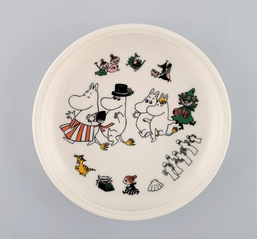 Arabia Finland Porcelain plate with motif from "Moomin"  Late 20th century