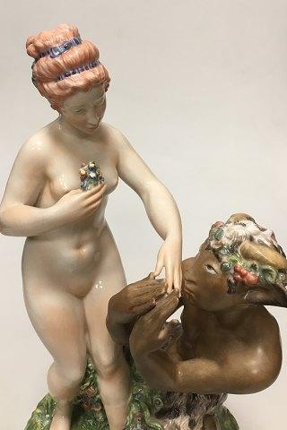 Royal Copenhagen Gerhard Henning "The Handkiss" Overglaze Figurine No 2109