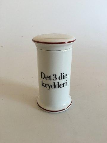 Bing  Grondahl Det 3 Die Krydderi (The 3rd Spice) Spice Jar No 497 from the