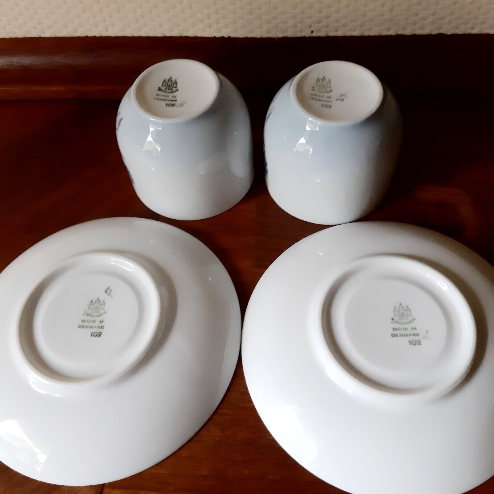 2 Coffee sets Demeter / Cornflower Bing  Grondahl Royal Copenhagen Fact 2nd