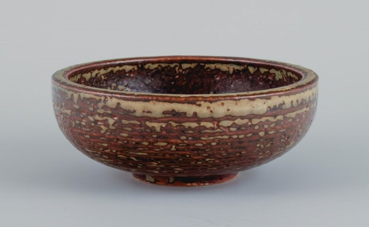 Kresten Bloch for Royal Copenhagen bowl in stoneware with sung glaze 1957