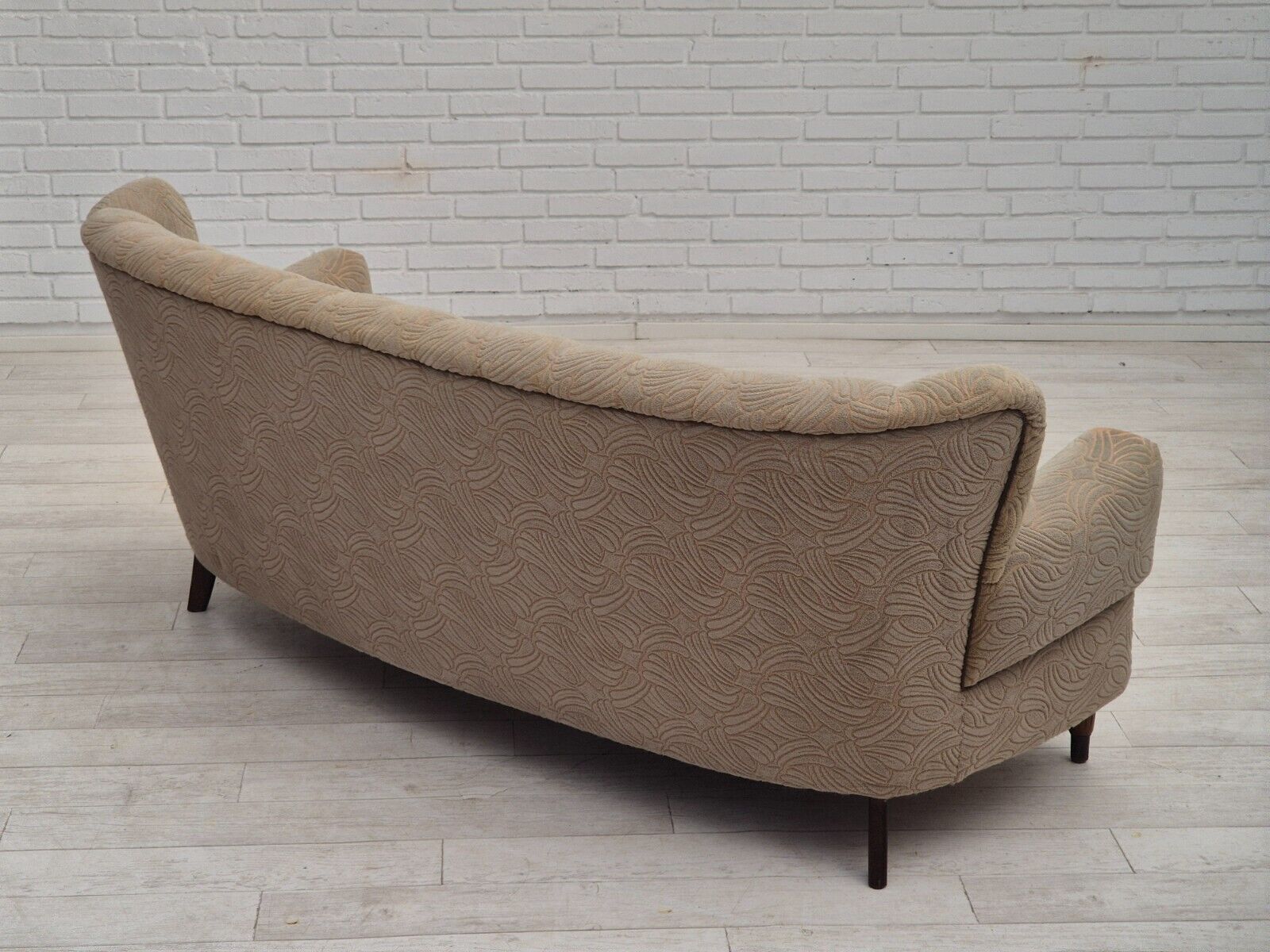 1960s Danish 3 seater sofa original good condition cotton-wool