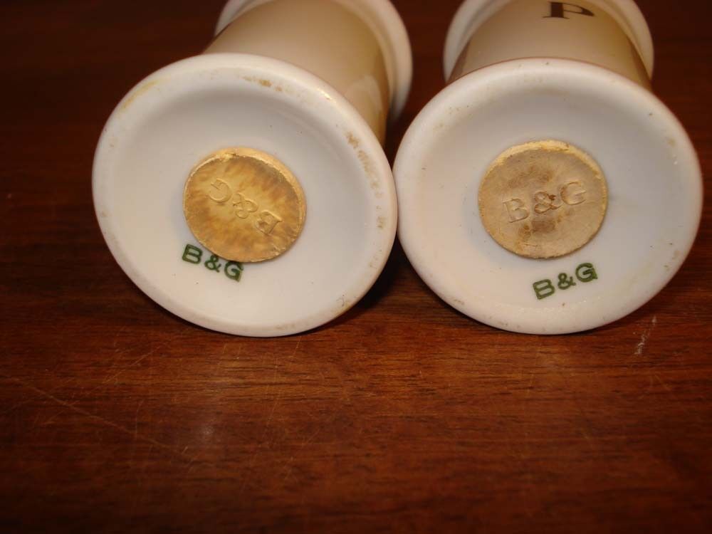 Salt  Pepper Set APOTHECARY SERIE Bo Bonfils Bing  Grondahl Royal Copenhagen