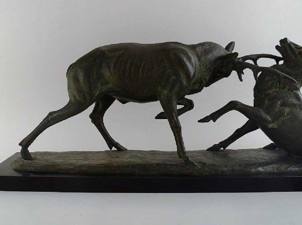 Irénée Rochard (1906-1984) France Colossal sculpture Fighting deer